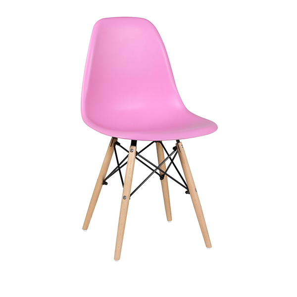 Стул обеденный EAMES DSW WX-503, пластик розовый